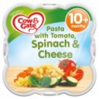 Asda Cow & Gate Pasta with Tomato, Spinach & Cheese Steam Tray Meal 10m+