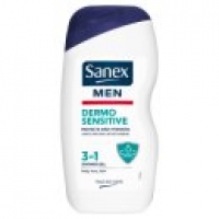 Asda Sanex Men Sensitive Skin Soap Free Shower Body & Face