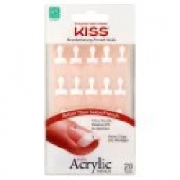 Asda Kiss Salon Acrylic French 28 Nails