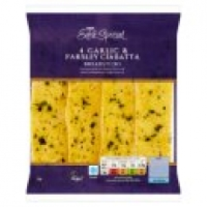 Asda Extra Special 4 Garlic & Parsley Ciabatta Breadsticks
