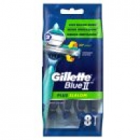 Asda Gillette Blue II Plus Slalom Mens Disposable Razors 8 Pack