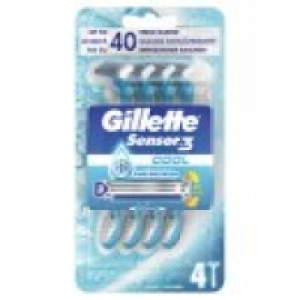 Gillette Sensor3 Cool Mens Disposable Razors 4 Pack