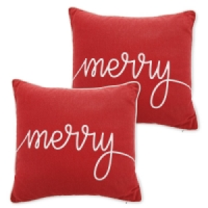 Aldi  Kirkton House Merry Cushion 2 Pack