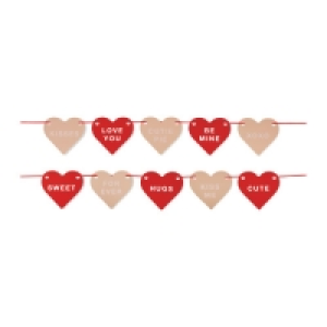 Aldi  Love Heart Bunting 2 Pack