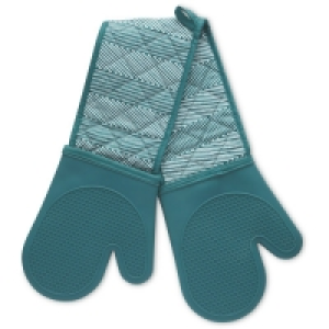 Chevron Silicone Double Oven Glove
