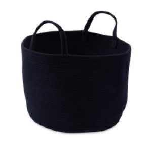 Navy Cotton Storage Bucket