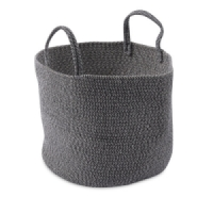 Aldi  Cream & Black Cotton Storage Bucket