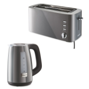 Aldi  Grey Toaster and Kettle Bundle