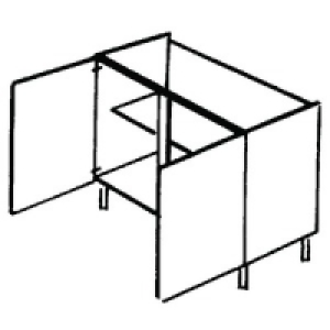 Wickes Oban Base Unit High Line 1000mm £188.00