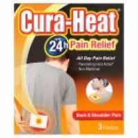 Asda Cura Heat Heat Back & Shoulder Pain Relief Pads 3 pack