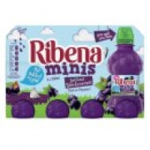 Asda Ribena Minis No Added Sugar Blackcurrant Bottles