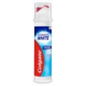Colgate Advanced White Whitening Toothpaste Pump
