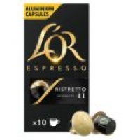 Asda Lor Espresso Ristretto 10 Aluminium Capsules. Nespresso Compatib
