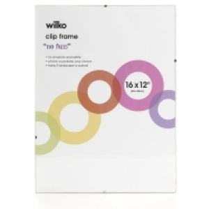 Wilko  Wilko Clip Frame 16 x 12 Inch