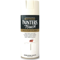 Wilko  Rust-Oleum Painters Touch Heirloom White Satin Sp ray Paint