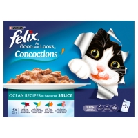 Wilko  Felix As Good As It Looks Cat Food Concoction Ocean Mix 12 x
