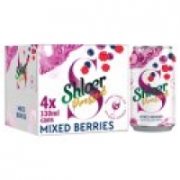 Asda Shloer Pressed Mixed Berry Sparkling Juice Drink Cans