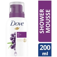 Wilko  Dove with Acai Oil Shower & Shave Mousse 200ml
