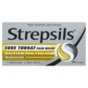 Strepsils Sore Throat Pain Relief Honey & Lemon Lozenges