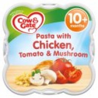 Asda Cow & Gate Pasta with Chicken, Tomato & Mushroom Steam Tray Meal 10m+