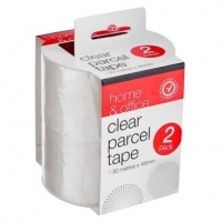 Poundland  Parcel Tape Clear 2 Pack