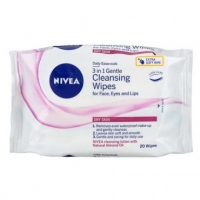 Poundland  Nivea 3 In 1 Gentle Cleansing Wipes Dry Skin 20s