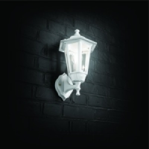 PIR Wall Lantern White