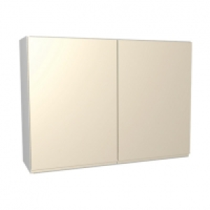 Wickes  Wickes Madison Cream Gloss Handleless Wall Unit - 1000mm