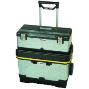 Wickes Galvanised Mobile Toolbox & Tool Chest 23in