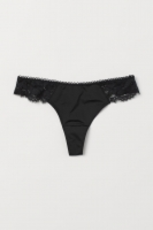  Microfibre and lace thong £5.00