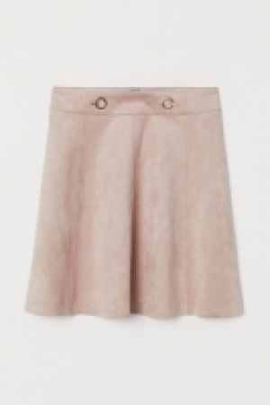 HM   Short imitation suede skirt