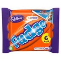 Morrisons  Cadbury Fudge Chocolate Bar 6 Pack