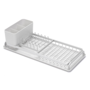 Partridges Brabantia Brabantia Compact Dish Drying Rack, Light Grey