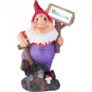 Lifestyle Solar Garden Welcome Gnome £35.99