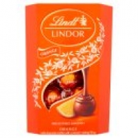 Asda Lindt Lindor Orange Milk Chocolate Truffles with a Smooth Melting 