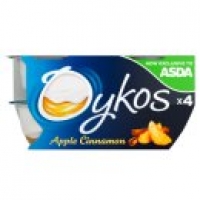 Asda Oykos Apple & Cinnamon Greek Style Yogurts