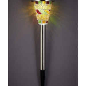 Orange/Pink/Blue Mosaic Stake Lights