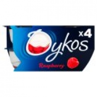 Asda Oykos Raspberry Greek Style Yogurts