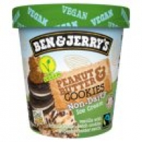 Asda Ben & Jerrys Non-Dairy & Vegan Peanut Butter & Cookies Ice Cream