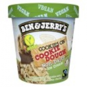 Ben & Jerrys Non-Dairy & Vegan Cookies on Cookie Dough Ice Cream