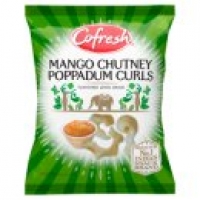 Asda Cofresh Poppadum Curls Mango Chutney Flavour Lentil Snack