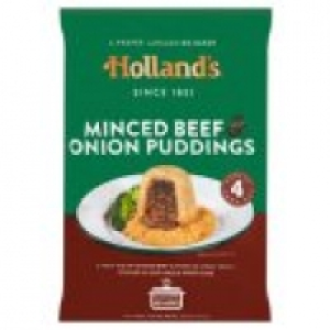 Hollands 4 Minced Beef & Onion Puddings
