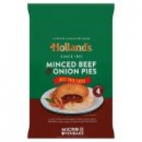 Asda Hollands 4 Minced Beef & Onion Pies