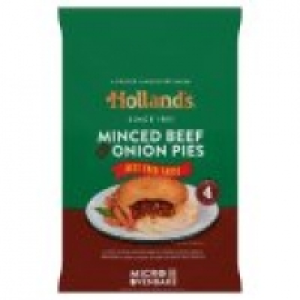 Hollands 4 Minced Beef & Onion Pies