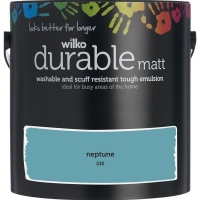 Wilko  Wilko Neptune Durable Matt Emulsion Paint 2.5L