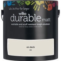 Wilko  Wilko On Deck Durable Matt Emulsion Paint 2.5L