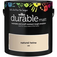 Wilko  Wilko Durable Natural Twine Matt Emulsion Paint 2. 5L