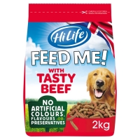 Wilko  HiLife FEED ME! Beef with Cheese & Vegetables Dog Food 2kg
