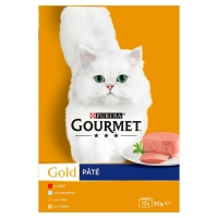 Wilko  Gourmet Gold Pate Recipes Cat Food 12 x 85g