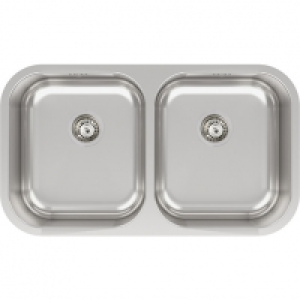 Abode Melbourne 2 Bowl Stainless Steel Kitchen Sink £149.00
